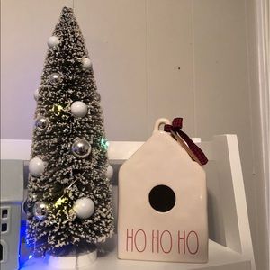Rae Dunn “HO HO HO” Christmas Ceramic Bird House